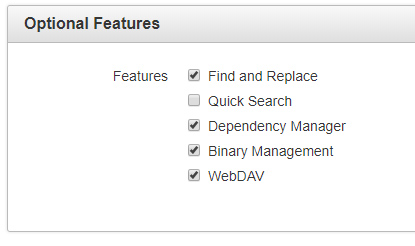 Optional Features - WebDAV