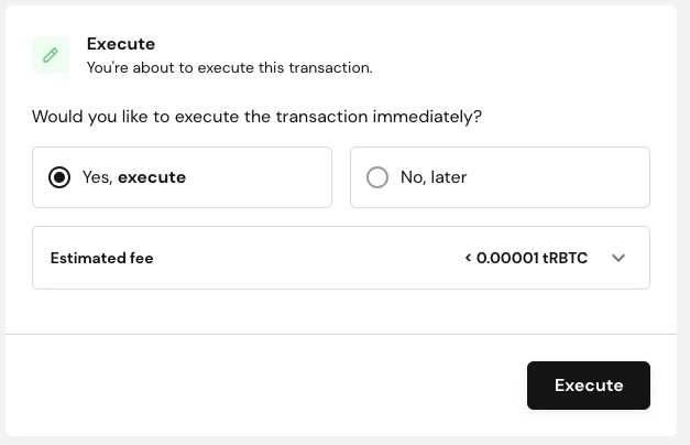 Execute Transaction