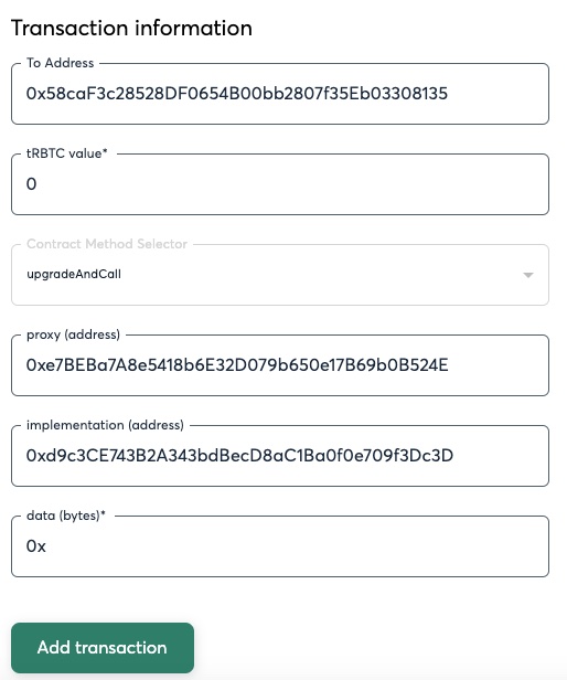 Transaction Information